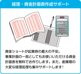 経理・資金計画表作成サポート