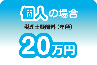 個人の場合税理士顧問料(年額)20万円